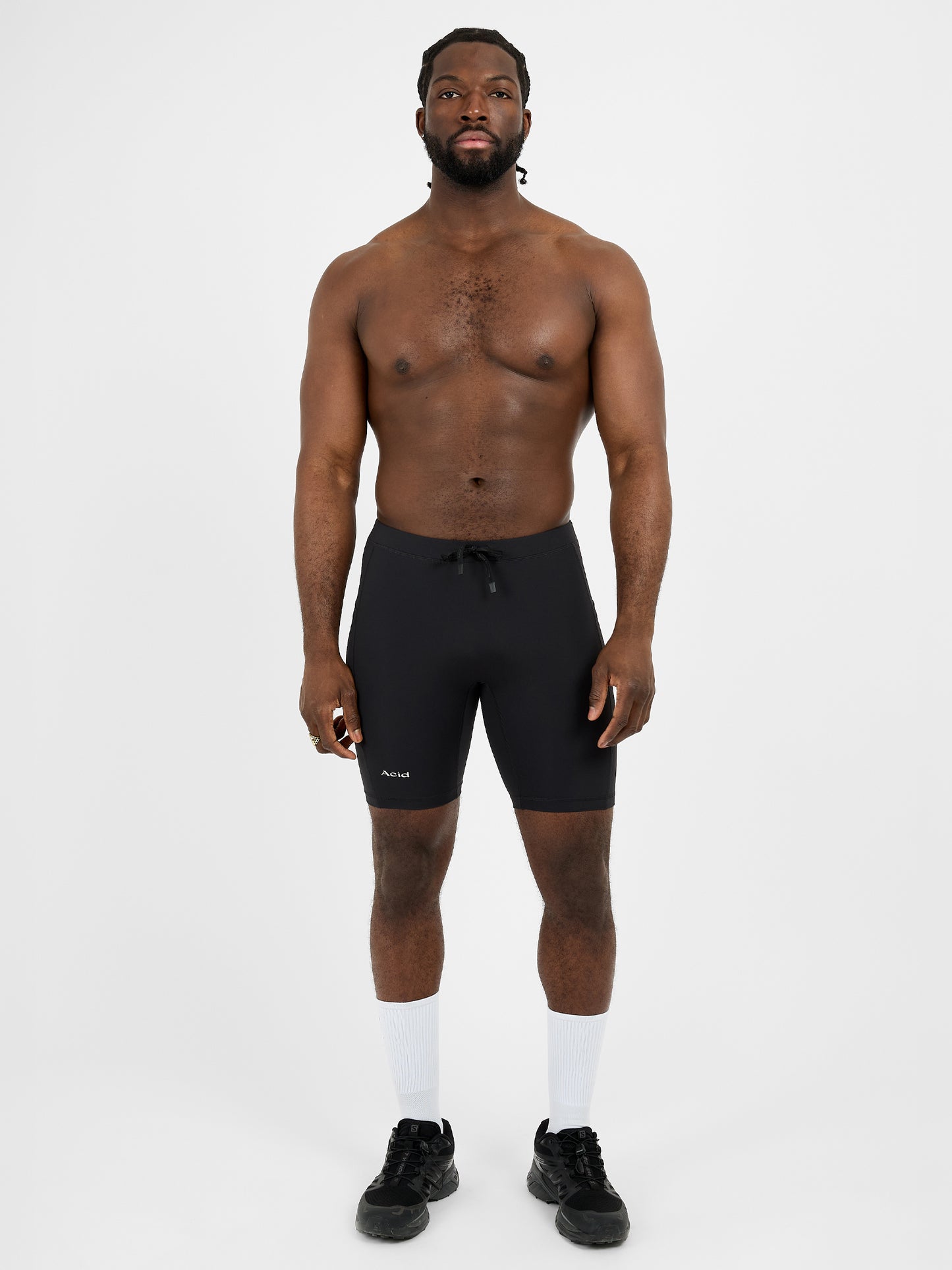 Men's Logo Half Tight - Black