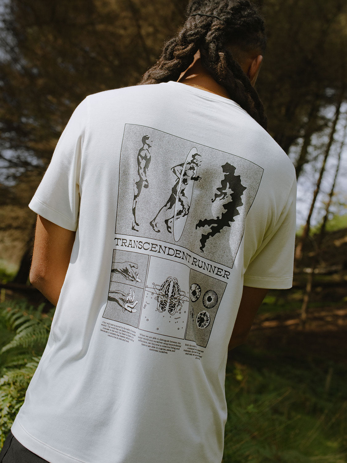 Transcendent Runner T-Shirt - Bone