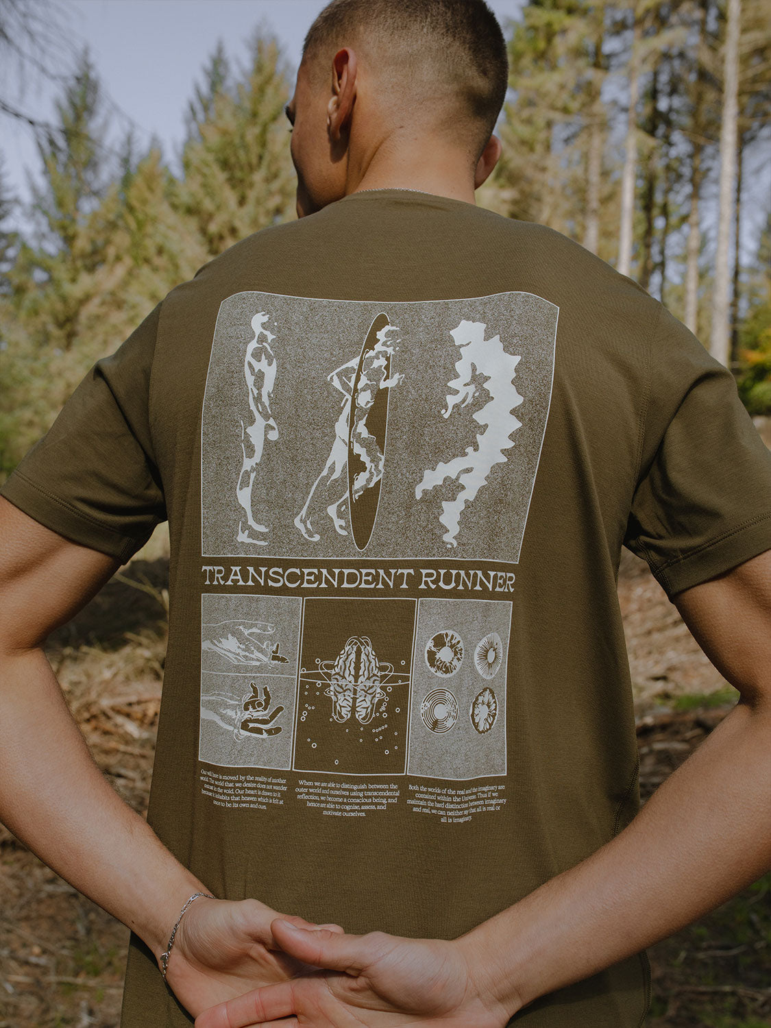 Transcendent Runner T-Shirt - Dark Olive