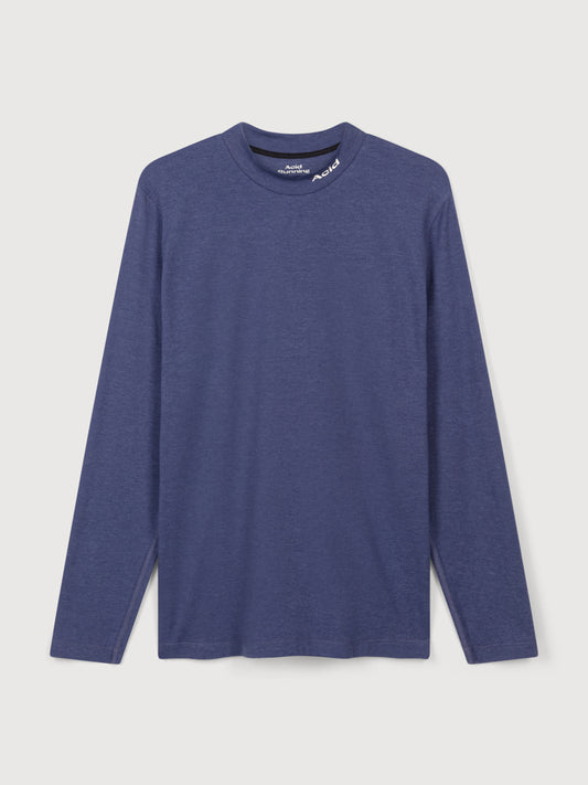 Mock Neck Long Sleeve - Vintage Navy