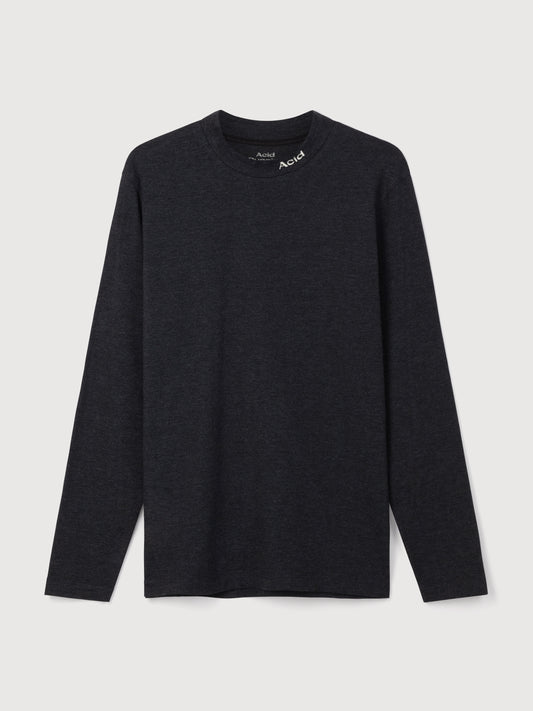 Mock Neck Long Sleeve - Vintage Black