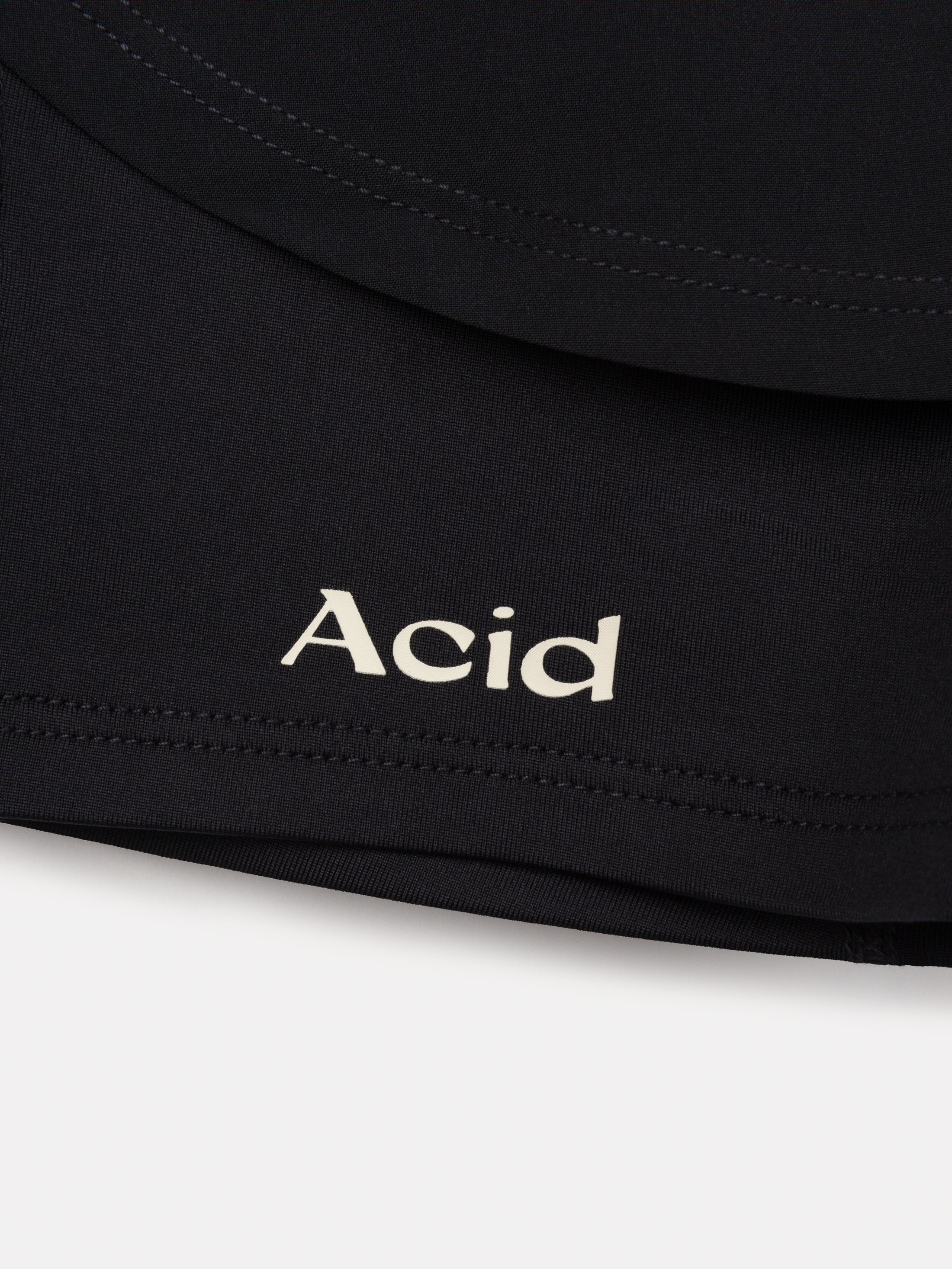 2-in-1 Running Shorts in Black. Made from Sustainable Materials – Acid ...